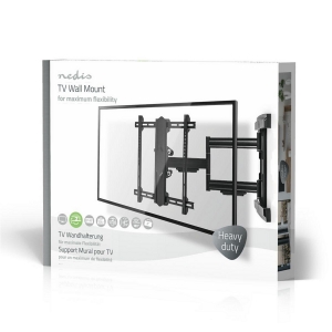 Nedis TVWM6550BK Vollbewegliche-TV-Wandhalterung 37 - 80 "  50 kg | kippbar | drehbar | Minimaler Wandabstand: 70 mm |