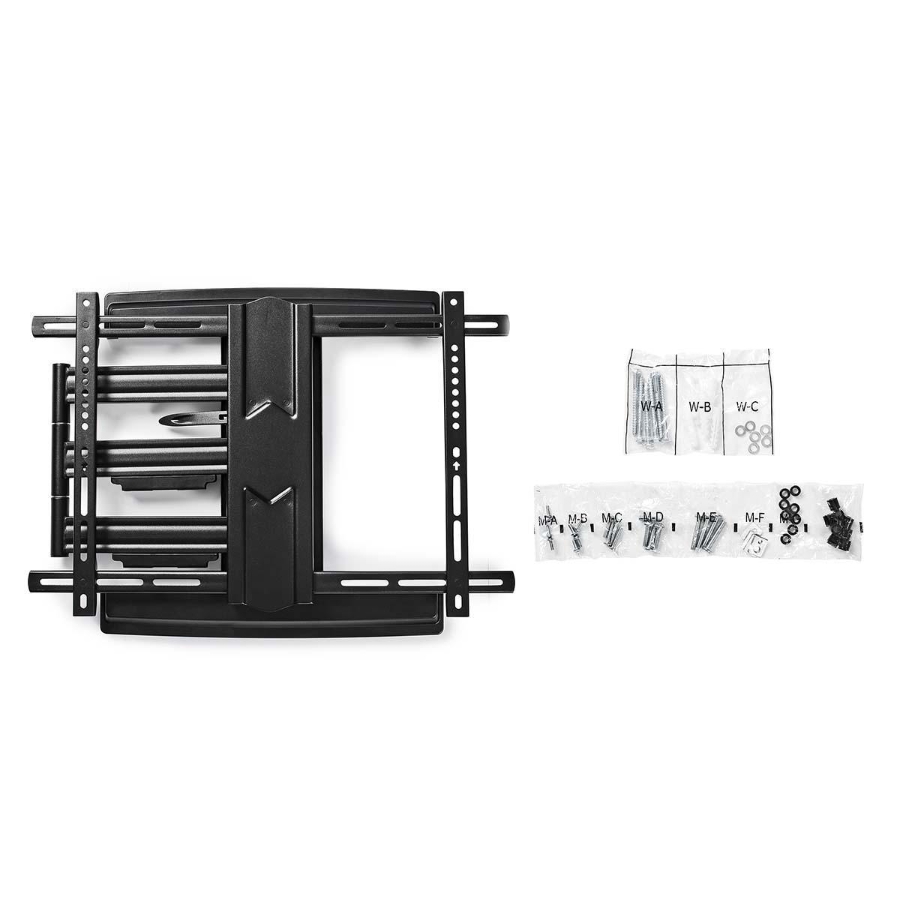 Nedis TVWM6550BK Vollbewegliche-TV-Wandhalterung 37 - 80 "  50 kg | kippbar | drehbar | Minimaler Wandabstand: 70 mm |