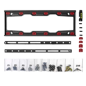 Nedis TVWM4030BK Feste TV-Wandhalterung 23 - 55 " 35 kg | Minimaler Wandabstand: 28 mm | Stahl | Schwarz