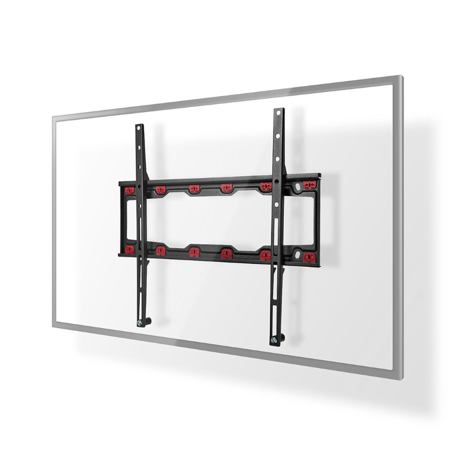 Nedis TVWM4030BK Feste TV-Wandhalterung 23 - 55 " 35 kg | Minimaler Wandabstand: 28 mm | Stahl | Schwarz