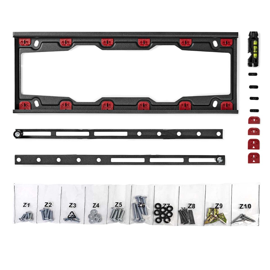 Nedis TVWM4030BK Feste TV-Wandhalterung 23 - 55 " 35 kg | Minimaler Wandabstand: 28 mm | Stahl | Schwarz