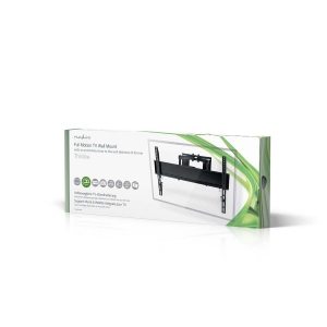 Nedis TVWM3551BK Vollbewegliche-TV-Wandhalterung 37 - 80 " 35 kg | kippbar | drehbar | Minimaler Wandabstand: 75 mm 