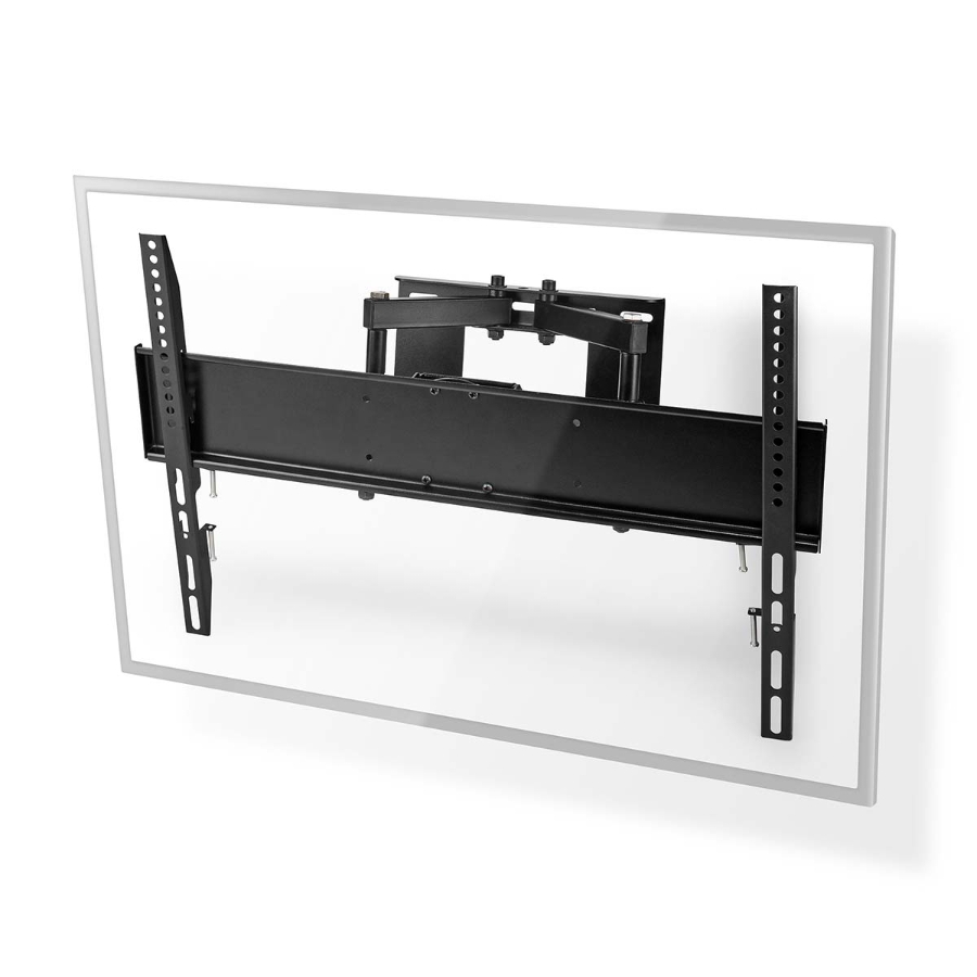 Nedis TVWM3551BK Vollbewegliche-TV-Wandhalterung 37 - 80 " 35 kg | kippbar | drehbar | Minimaler Wandabstand: 75 mm 