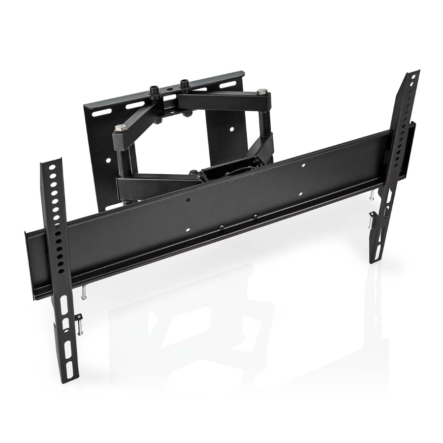 Nedis TVWM3551BK Vollbewegliche-TV-Wandhalterung 37 - 80 " 35 kg | kippbar | drehbar | Minimaler Wandabstand: 75 mm 