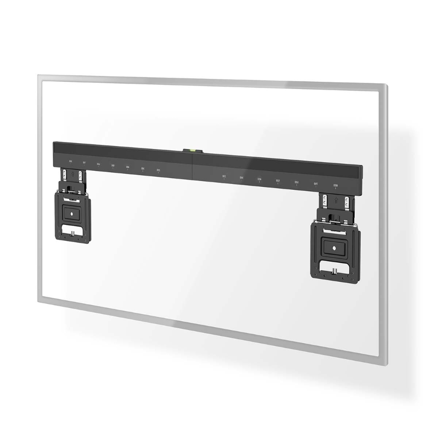 Nedis TVWM5090BK Feste TV-Wandhalterung 43 - 100 " 75 kg | Minimaler Wandabstand: 9.50 mm | Stahl | Schwarz