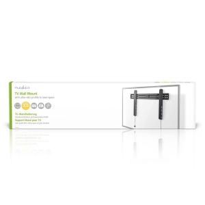 Nedis TVWM5050BK Feste TV-Wandhalterung 37 - 70 " 35 kg | Minimaler Wandabstand: 18 mm | Stahl | Schwarz