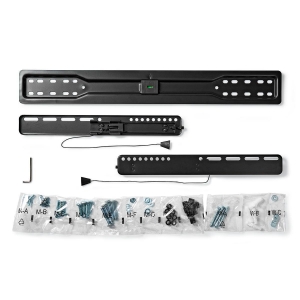 Nedis TVWM5050BK Feste TV-Wandhalterung 37 - 70 " 35 kg | Minimaler Wandabstand: 18 mm | Stahl | Schwarz