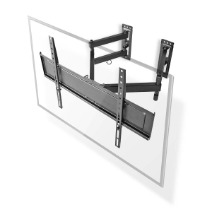 Nedis TVWM5350BK Vollbewegliche-TV-Wandhalterung 32 - 70 " 40 kg | kippbar | drehbar | Minimaler Wandabstand: 80 mm | 