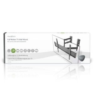 Nedis TVWM5350BK Vollbewegliche-TV-Wandhalterung 32 - 70 " 40 kg | kippbar | drehbar | Minimaler Wandabstand: 80 mm | 