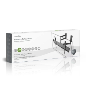 Nedis TVWM5350BK Vollbewegliche-TV-Wandhalterung 32 - 70 " 40 kg | kippbar | drehbar | Minimaler Wandabstand: 80 mm | 