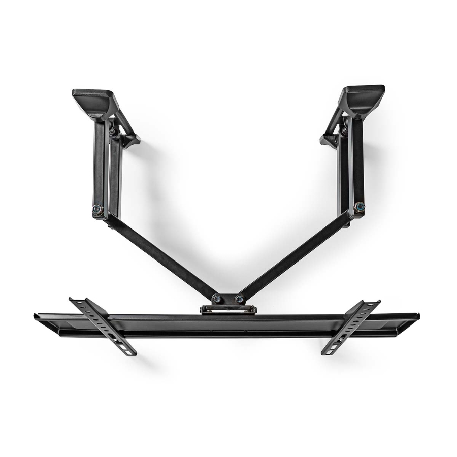 Nedis TVWM5350BK Vollbewegliche-TV-Wandhalterung 32 - 70 " 40 kg | kippbar | drehbar | Minimaler Wandabstand: 80 mm | 