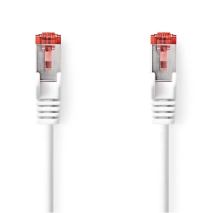 Nedis CCGL85221WT20 CAT6-Netzwerkkabel RJ45 Stecker | RJ45 Stecker S/FTP | 2.00 m | Rund | LSZH | Weiss | Label