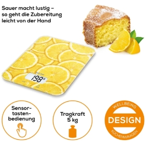 Beurer KS 19 Lemon Küchenwaage 5KG/1G 