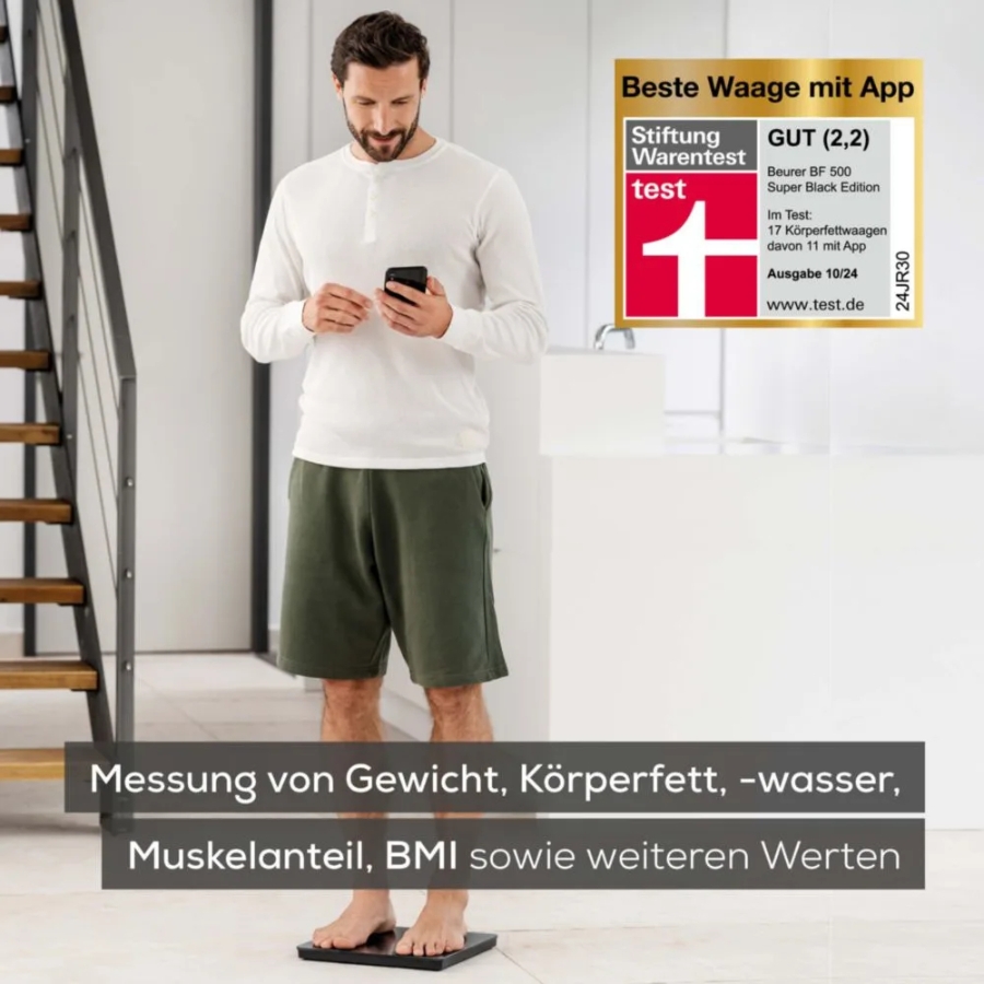 Beurer BF 500 Personenwaage Schwarz 