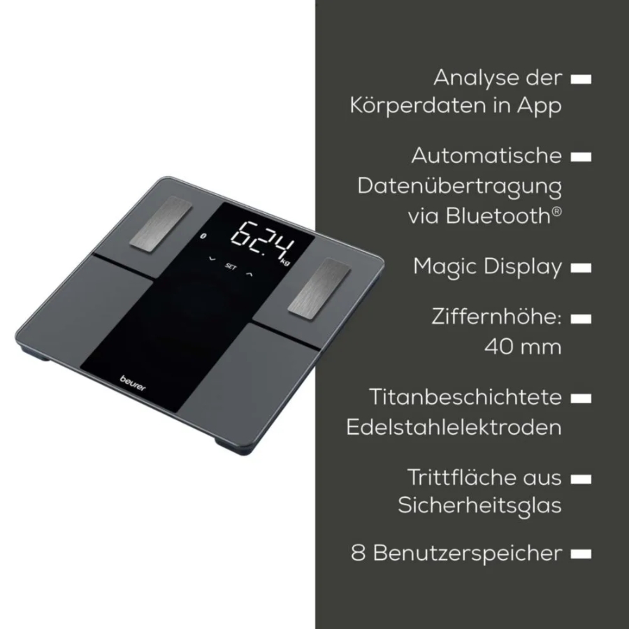 Beurer BF 500 Personenwaage Schwarz 