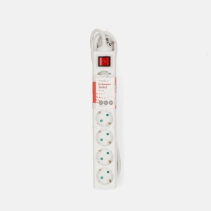 Nedis ESOC630F2WT Steckdosenleiste |6-Wege | 3.00 m | 3680 W| 16 A Erdung: Seitenkontakte| 230 V AC 50/60 Hz| Buchsenwinkel:45°