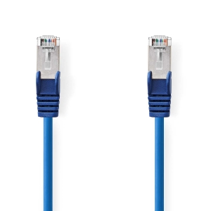 Nedis CCGL85121BU50 CAT5e-Netzwerkkabel SF/UTP | RJ45 Stecker  RJ45 Stecker | 5.00 m | Rund | PVC | Blau | Label