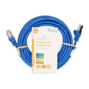 Nedis CCGL85121BU50 CAT5e-Netzwerkkabel SF/UTP | RJ45 Stecker  RJ45 Stecker | 5.00 m | Rund | PVC | Blau | Label