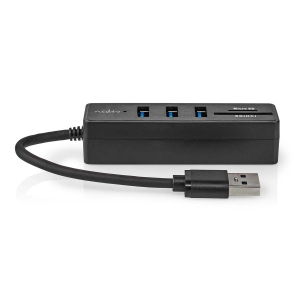 Nedis CCGB61250BK01 USB-Hub  USB-A™ | 3x USB A Buchse  5-Port port(s) | USB 3.2 Gen 1 | Stromversorgung über USB | 