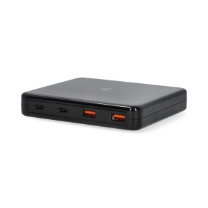 Nedis DCGPD65W100BK Tischladegerät 5 W | GaN|1.5/2.0/2.5/3.0/3.25A Ausgänge: 4|USB-A / USB-C| Euro | 1.50 m| Auto Spannungswahl