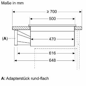 Siemens ED811HQ26E iQ500, Kochfeld mit Dunstabzug (Induktion) 80 cm, Rahmenlos aufliegend