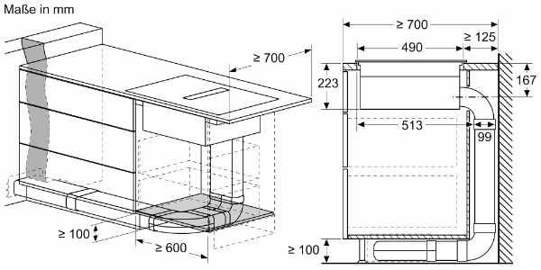 Siemens ED811HQ26E iQ500, Kochfeld mit Dunstabzug (Induktion) 80 cm, Rahmenlos aufliegend
