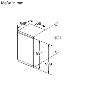 Siemens KI31RADD1 Kühlschrank Einbau 102cm Nische 