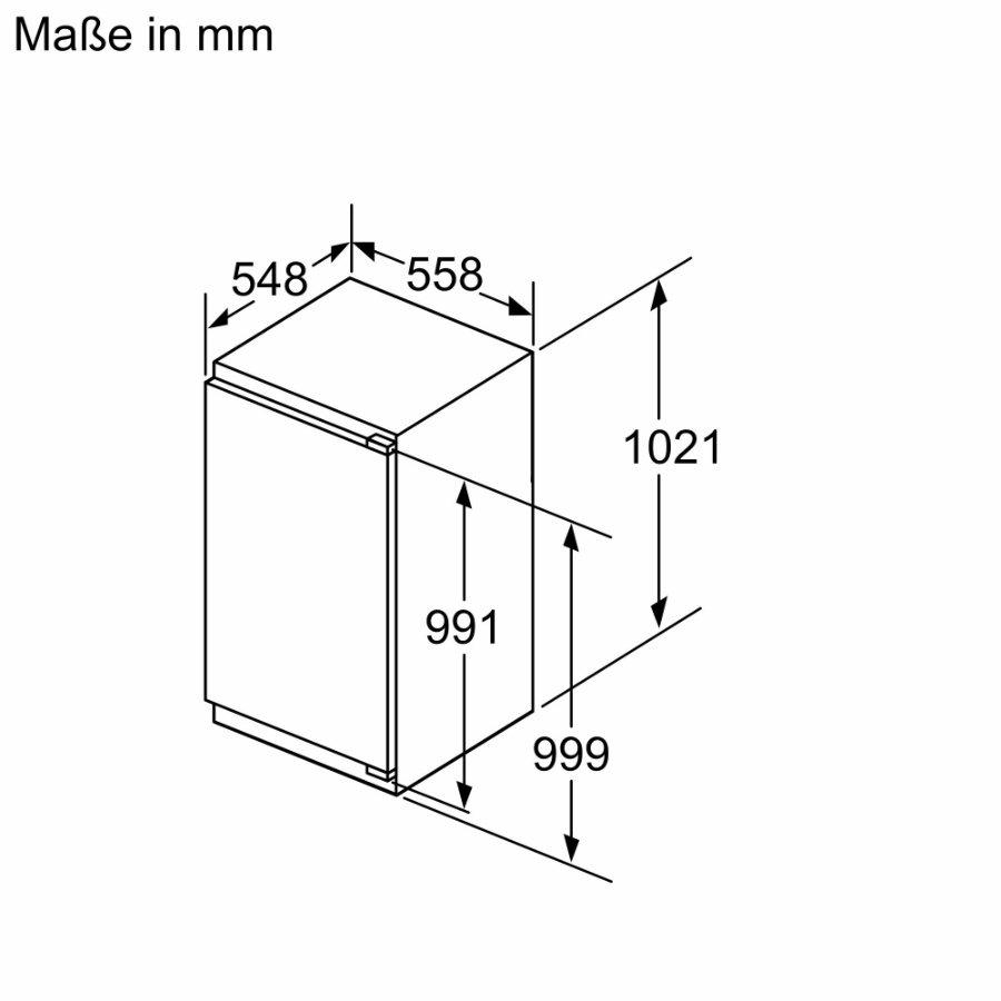 Siemens KI31RADD1 Kühlschrank Einbau 102cm Nische 