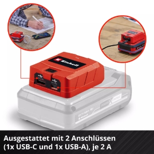 Einhell TC-CP 18 Li USB A/C-Solo USB-Akku-Adapter  