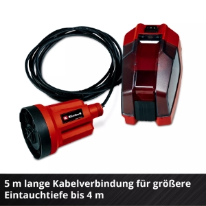 Einhell GE-SP 18 LL Li (1x4,0Ah) Akku-Klarwasserpumpe   