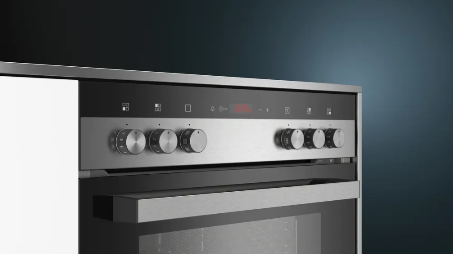 Siemens EQ110KA1Z  Herdset Einbau Schwarz/Edelstahl bestehend aus HE113FBS2 und EA64RGNA1E