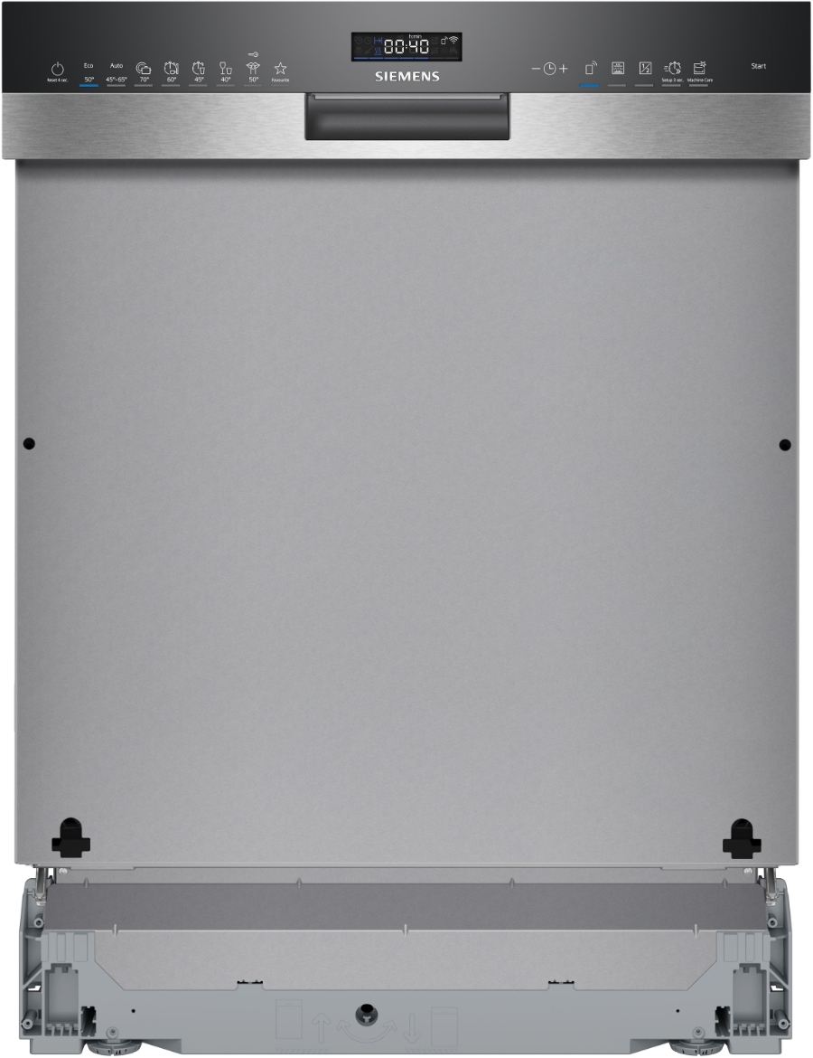 Siemens SN55ES12CE IQ500 Geschirrspüler Einbau teilintegriert 60cm  Edelstahl mit Besteckschublade