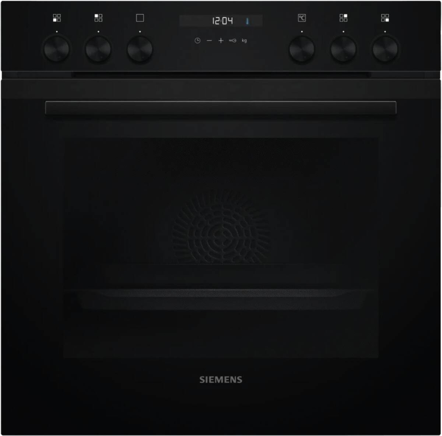 Siemens EQ522IAAB ( HE217GBB4 + EI631CFB1E ) Herdset Einbau 60 cm  Schwarz  mit Induktionskochfeld