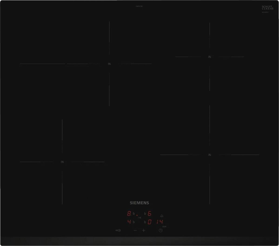 Siemens EQ522IAAB ( HE217GBB4 + EI631CFB1E ) Herdset Einbau 60 cm  Schwarz  mit Induktionskochfeld
