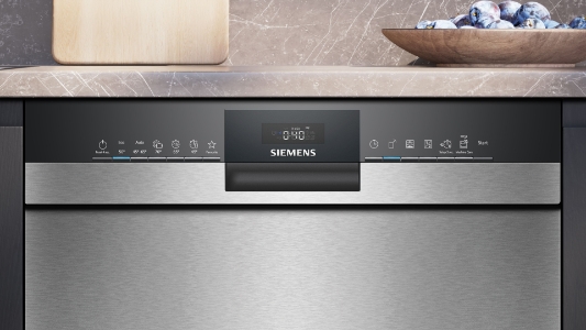 Siemens SN43ES06VE iQ300 Unterbau-Einbau Geschirrspüler 60cm,Edelstahl mit Besteckschublade