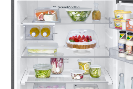 Samsung RB50DG602ES9EF Freistehender Kühlschrank mit Gefrierfach  NoFrost 508 liter