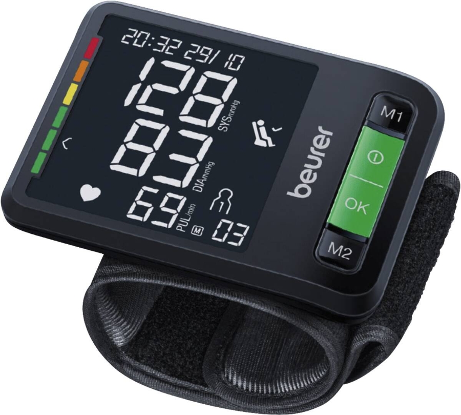 Beurer BC 87 Handgelenk-Blutdruckmessgerät mit App-Anbindung Schwarz