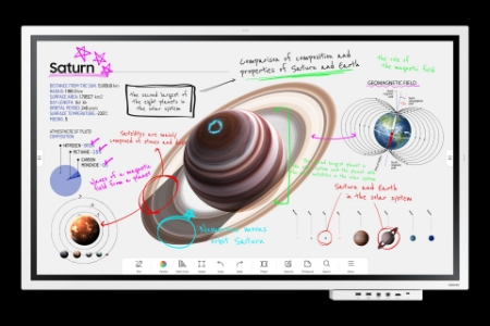 Samsung LH55WMBWBGCXEN Flip Pro WM55B Flip Pro WMB-Series 4K/UHD Digital Flipchart Touch-Display