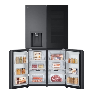 LG GMG960EVEE Side-by-Side mit InstaView® 638 Liter  Eis-, Crushed Ice- und Wasserspender |LG Craft Ice