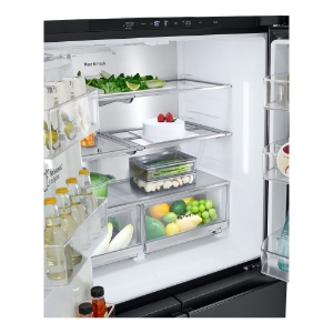 LG GMG960EVEE Side-by-Side mit InstaView® 638 Liter  Eis-, Crushed Ice- und Wasserspender |LG Craft Ice