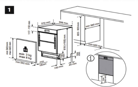 Beko BDSN28451X Geschirrspüler Einbau teilintegriert 60cm 