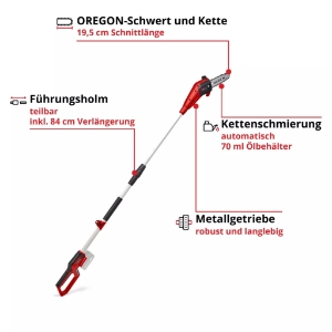 Einhell GC-LC 18/20 Li T-Solo Akku-Hochentaster 
