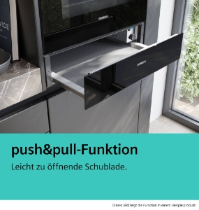 Siemens BI710D1B1 iQ700 Wärmeschublade 60 x 29 cm Schwarz, Edelstahl 