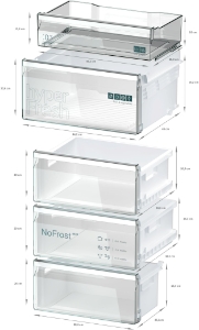 Siemens KG36NXXBF Kühl-Gefrier-Kombination mit Gefrierbereich unten, Gebürsteter schwarzer Stahl AntiFingerprint,NoFrost