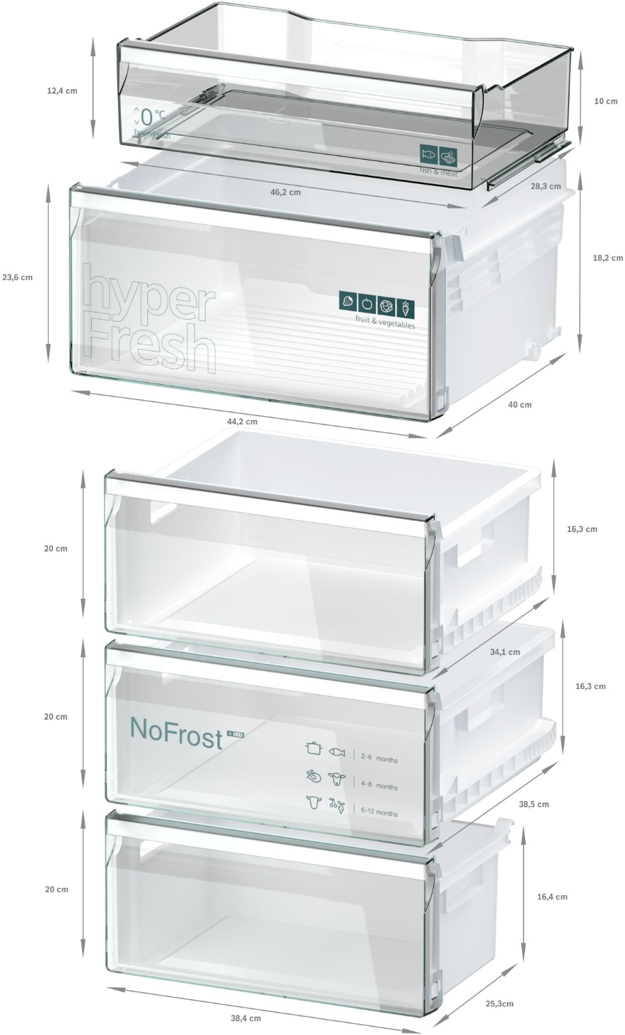Siemens KG36NXXBF Kühl-Gefrier-Kombination mit Gefrierbereich unten, Gebürsteter schwarzer Stahl AntiFingerprint,NoFrost