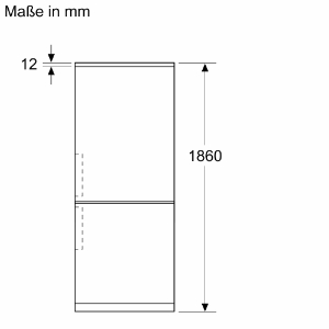 Bosch KGN36VXCT Kühl-Gefrier-Kombination mit Gefrierbereich unten  186 x 60 cm, Gebürsteter schwarzer Stahl AntiFingerprint