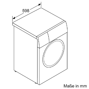 Bosch WGB246071  Waschmaschine, Frontlader, 9 kg, max. 1600 U/min. 