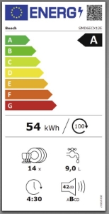 Bosch SMD6ECX12E Geschirrspüler Einbau vollintegriert 60 cm 