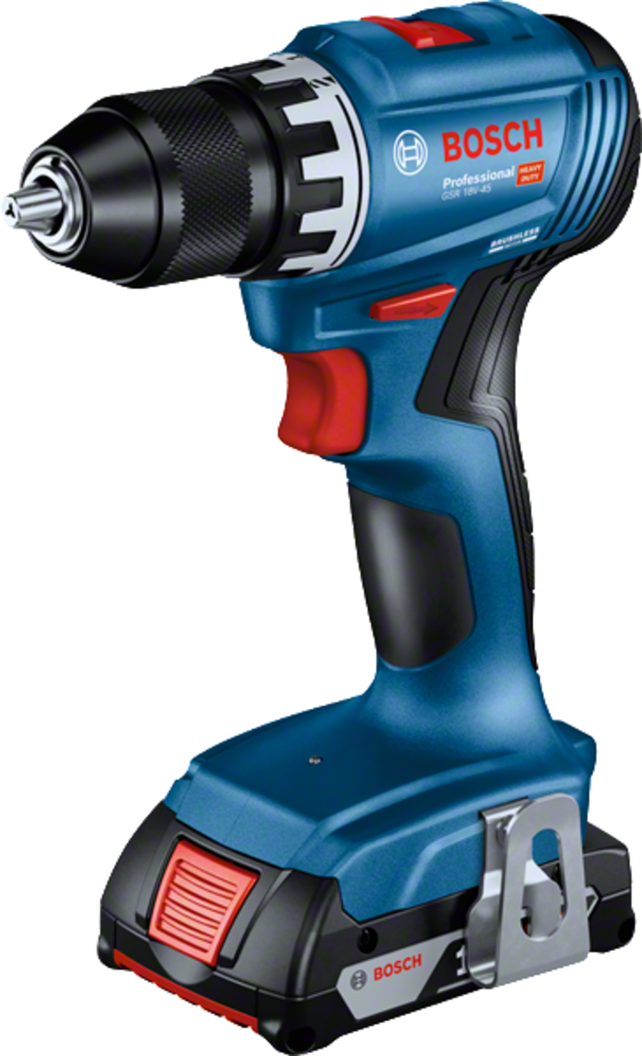BOSCH Professional 2-tlg. Kit 18V: GSR 18V-45 + GBH 18V-22 + 2 x 4.0Ah + GAL 18 