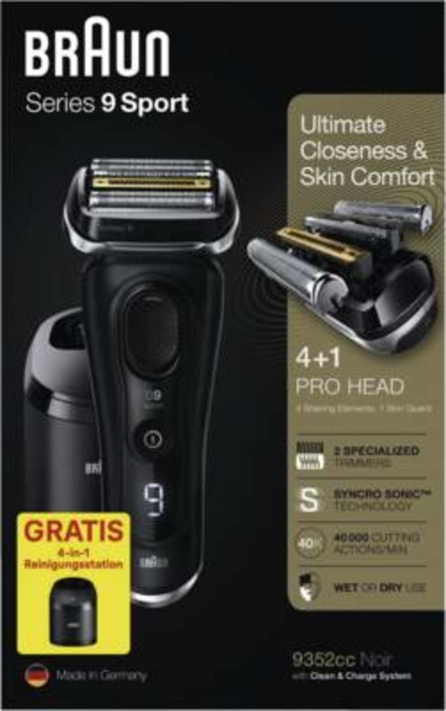 Braun Personal Care 9352cc Series 9 Sport Wet&Dry  Folienrasierer 